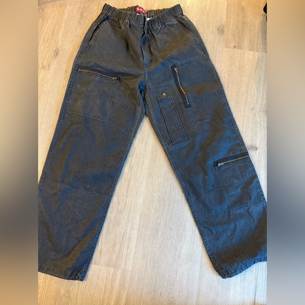 Supreme Charcoal Cargo Pants never worn or washed